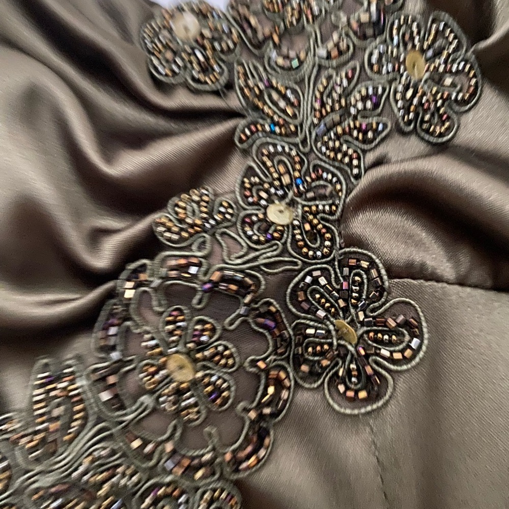 Cache Olive Green Prom Dress - Picture 9 of 11